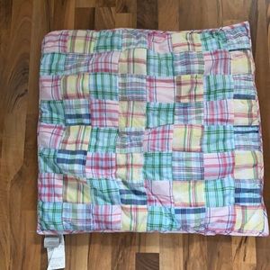 🌷 LAUREN RALPH LAUREN madras plaid pastel euro sham pillow cover 26x26